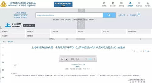 上海市首版次軟件產品專項支持辦法出臺，最高支持200萬元助力軟件及輔助設備發展